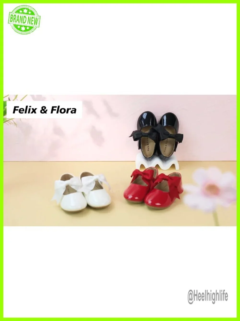 Girls Ballet Flats Satin Dress Shoes Non-Slip Party Wedding